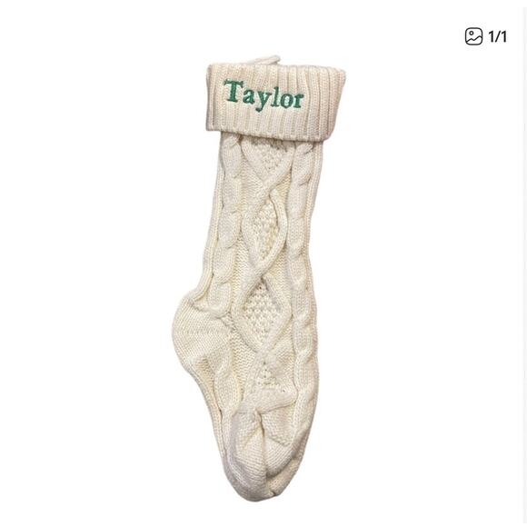 New 18” Christmas Stocking Personalized w/Taylor - Picture 2 of 2